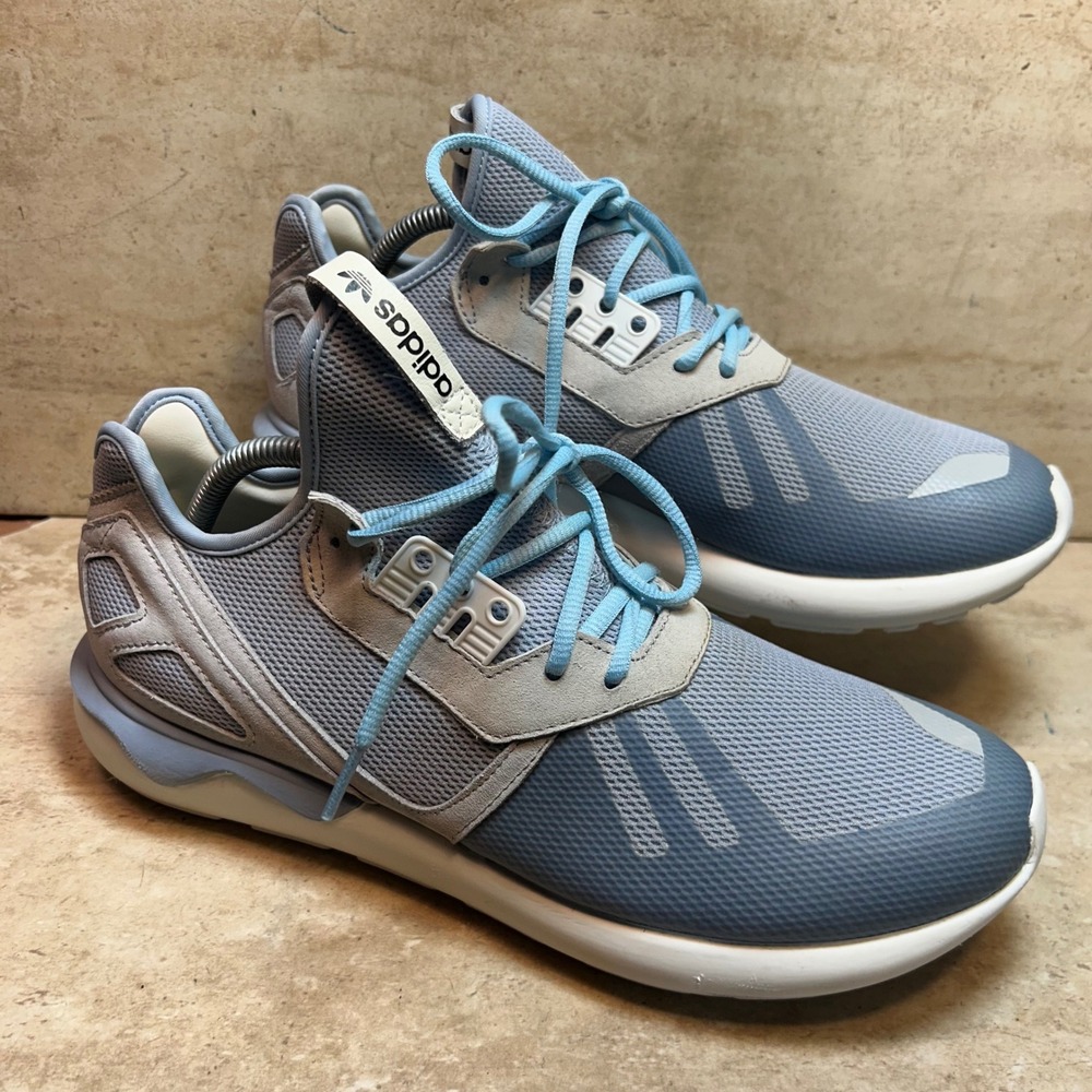 Adidas Originals Tubular Runner Blue Grey Mens Sneakers B23884 Size 10